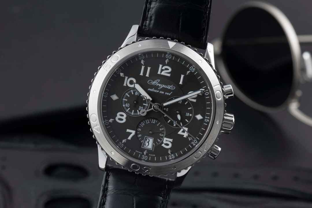 Breguet Type XX - XXI - XXII Chronograph Flyback Steel Automatic Men's Watch Ref. 3810