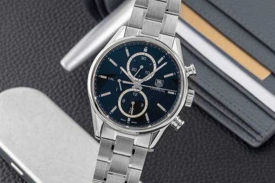 TAG Heuer Carrera Calibre 1887 クロノグラフ ステンレス 自動巻き メンズ腕時計 Ref. CAR2110-0