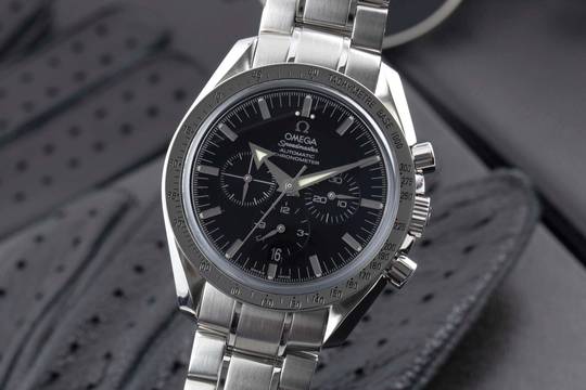 Мужские часы Omega Speedmaster Broad Arrow Chronograph автоматические 3551.50.00 в коробке