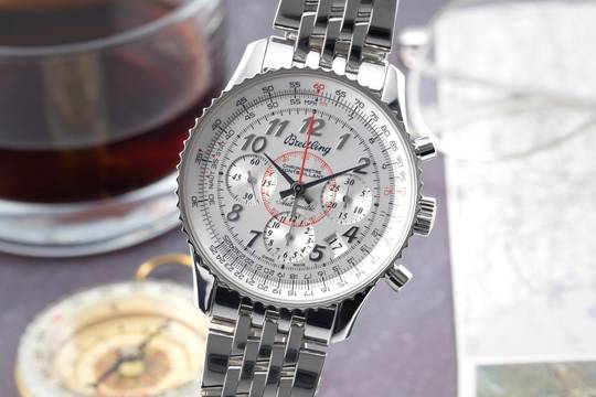 Breitling Montbrillant 01 Navitimer Montbrillant 01 Stahl Automatik Ref AB013012/G735 B&P 2014