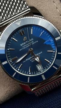 Breitling Superocean Heritage II 42 2022 в отличном состоянии, как новый, синий