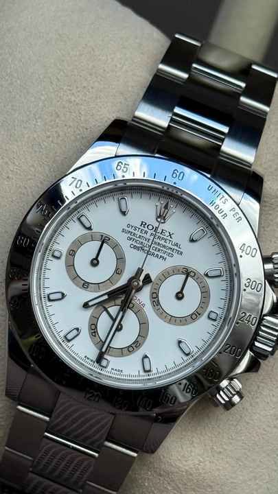 Rolex Daytona en excelente estado, completamente revisado, 2010, cierre largo, tarjeta de la UE