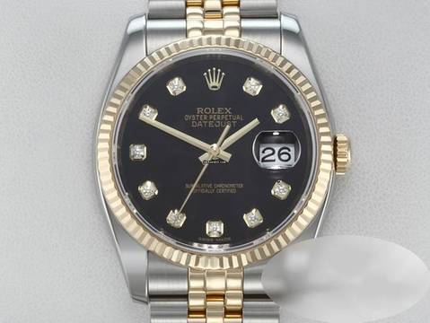  Rolex Datejust 36 36mm 116233 2016 Diamanten Stahl Gelbgold 750 Automatik Gold 