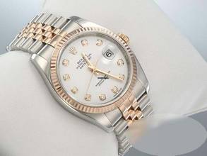 Thumbnail von Rolex Datejust 36 36mm 116231 2009 Stahl Rosegold 750 Diamanten Automatik