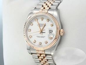 Thumbnail von Rolex Datejust 36 36mm 116231 2009 Stahl Rosegold 750 Diamanten Automatik