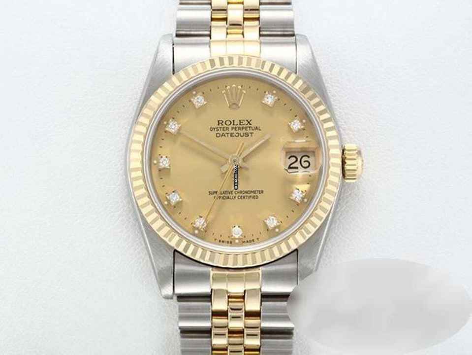  Rolex Datejust 31 31mm 68273 Stahl Gelbgold 750 Diamanten Automatik Stainless Steel 18kt Yellow Gold Jubilé-band Chronometer Oyster 