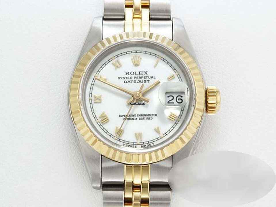  Rolex Lady-Datejust Edelstahl Gelbgold 750 Automatik Gold Stahl Damen 