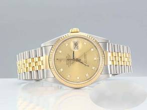 Thumbnail von Rolex Datejust 36 36mm 16233 Edelstahl Gelbgold 750 Automatik Stainless Steel 18kt Yellow Gold Jubilé-band Chronometer Oyster