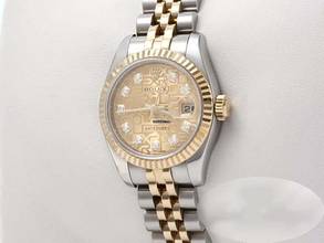 Thumbnail von Rolex Lady-Datejust 179173 2011 Stahl Gelbgold 750 Diamanten Automatik Stainless Steel 18kt Yellow Gold Jubilé-band Chronometer Oyster