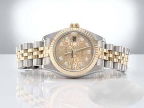 Thumbnail von Rolex Lady-Datejust 179173 2011 Stahl Gelbgold 750 Diamanten Automatik Stainless Steel 18kt Yellow Gold Jubilé-band Chronometer Oyster