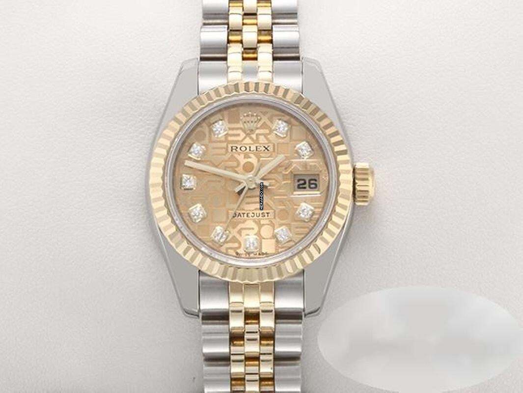 Rolex Lady-Datejust 179173 2011 Stahl Gelbgold 750 Diamanten Automatik Stainless Steel 18kt Yellow Gold Jubilé-band Chronometer Oyster