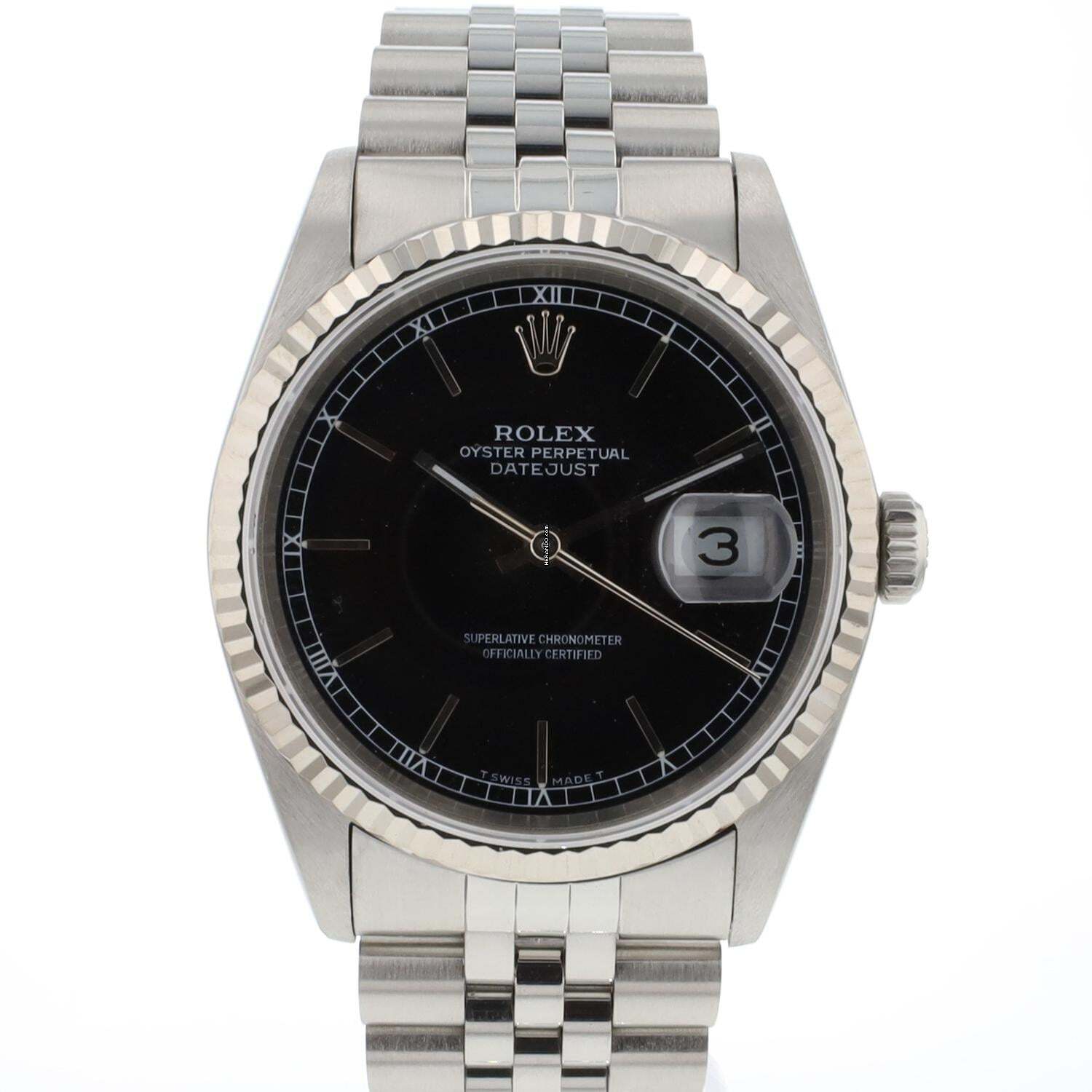 Rolex Datejust 36 Jubilee Black Dial