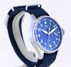 Thumbnail von IWC Große Fliegeruhr Big Pilot's Petit Prince Stahl Blue Dial 46mm 8-Tage Werk B+P