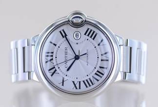 Thumbnail von Cartier Ballon Bleu 42mm Steel Automatic Klassiker Luxusuhr Silver roman dial 42mm