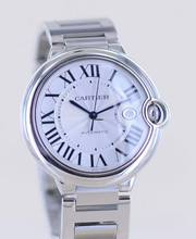 Thumbnail von Cartier Ballon Bleu 42mm Steel Automatic Klassiker Luxusuhr Silver roman dial 42mm