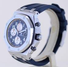 Thumbnail von Audemars Piguet Royal Oak Offshore Chronograph Blue Orange Automatic Glasboden B+P