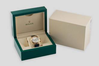 Thumbnail von Rolex Daytona Chronograph 18k Gold White Diamond Dial Ref. 16518 B&P 1997 LC100