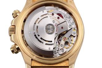 Thumbnail von Rolex Daytona Chronograph 18k Gold Black Diamond Dial Ref. 116518 P-Serie