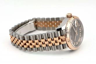 Thumbnail von Rolex Datejust 31 Chocolate Roman Dial - Jubilee Bracelet - Diamonds 278271 2022