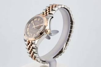Thumbnail von Rolex Datejust 31 Chocolate Roman Dial - Jubilee Bracelet - Diamonds 278271 2022