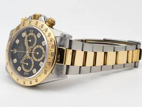 Thumbnail von Rolex Daytona Zenith diamond dial steel gold
