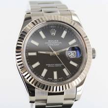 Thumbnail von Rolex Datejust II Ref.116334//Black Dial/Stahl/Weissgold//#KS