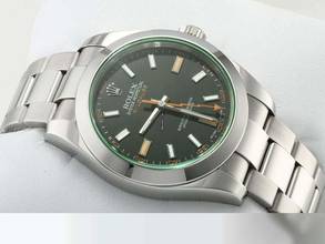 Thumbnail von Rolex Milgauss 116400gv 2013 Edelstahl Automatik Stahl Grün Green