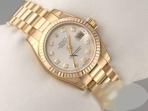 Thumbnail von Rolex Lady-Datejust 179178 2004 Gelbgold 750 Diamanten Automatik Gold
