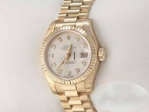Thumbnail von Rolex Lady-Datejust 179178 2004 Gelbgold 750 Diamanten Automatik Gold
