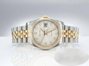 Thumbnail von Rolex Datejust 36 36mm 116233 2018 Diamanten Stahl Gelbgold 750 Automatik