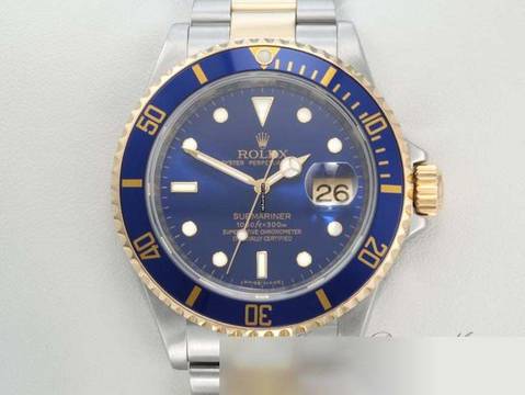  Rolex Submariner Date 16613 T Stahl Gelbgold 750 Rehaut 2008 Automatik Gold 