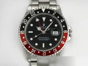 Thumbnail von Rolex GMT-Master II Stahl 16710 2000 Coke Automatik Edelstahl Herrenuhr Stainless Steel Oyster-band Chronometer Black Dial