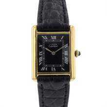 Thumbnail von Cartier Tank Vermeil Must Large Vermeil Black Roman Dial