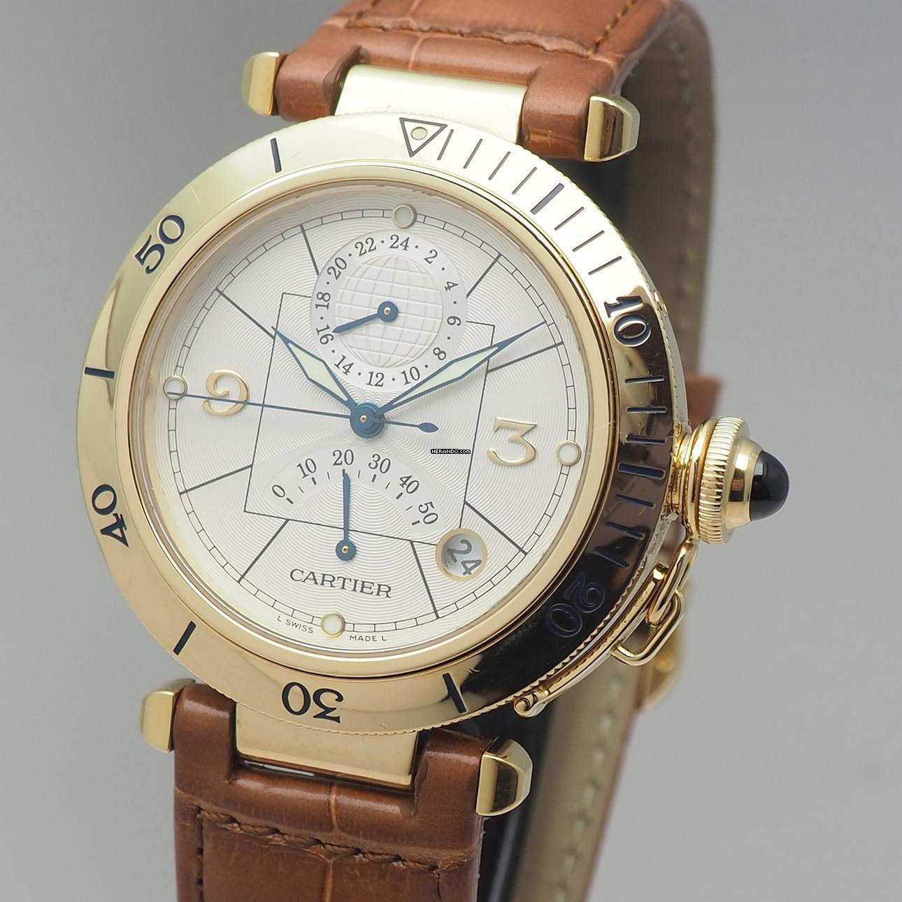 Cartier Pasha Reserve De March 2395 Gold 18k/750 B+P