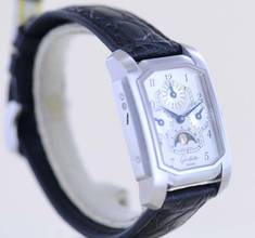 Thumbnail von Glashütte Original Senator Karrée Ewiger Kalender Mondphase 1845 Silver Dial rar Collector