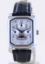 Thumbnail von Glashütte Original Senator Karrée Ewiger Kalender Mondphase 1845 Silver Dial rar Collector