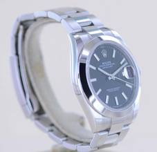 Thumbnail von Rolex Datejust 41 Black Stick Dial B+P 126300 Automatic schwarz Top