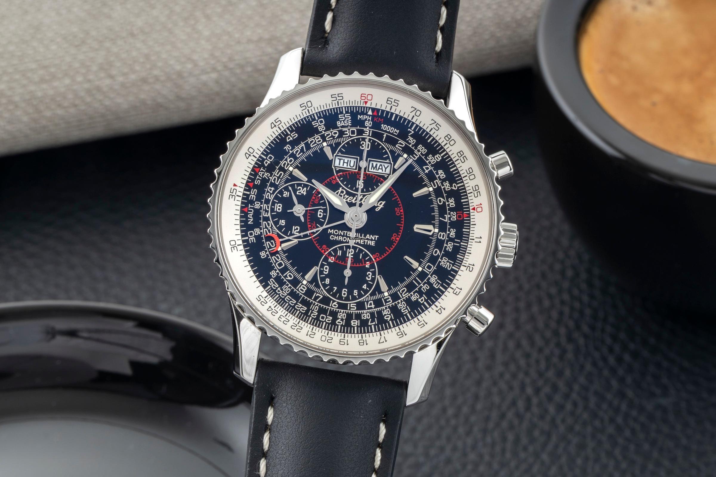 Breitling Montbrillant Datora Chronograph Stahl Automatik Ref. A21330