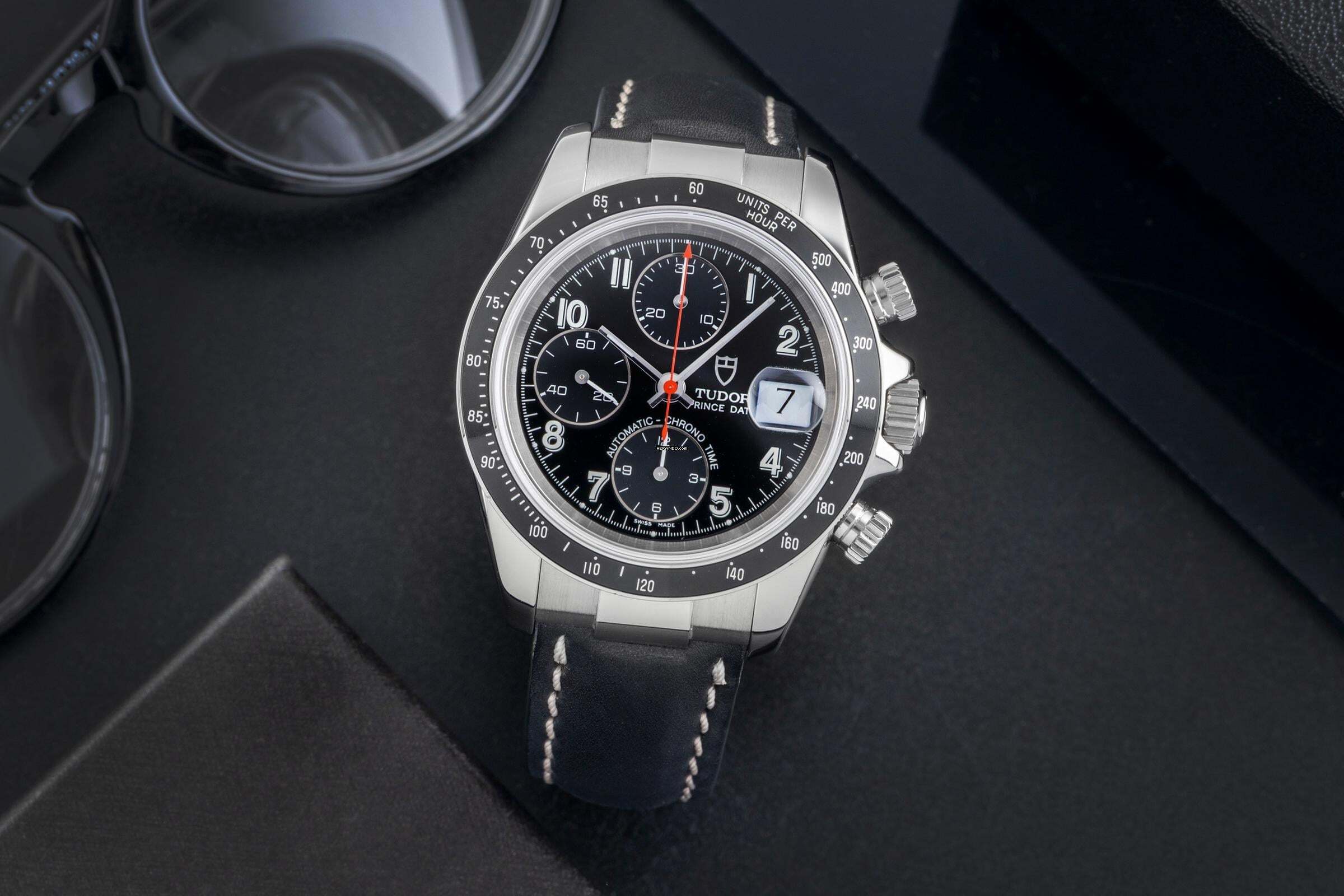 Tudor Prince Date Chronograph Edelstahl Automatik Herrenuhr Ref. 79260P