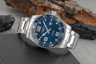 Thumbnail von Longines HydroConquest Hydro Conquest Stahl Automatik Herrenuhr Ref. L3.782.4.96.6 B&P 2023