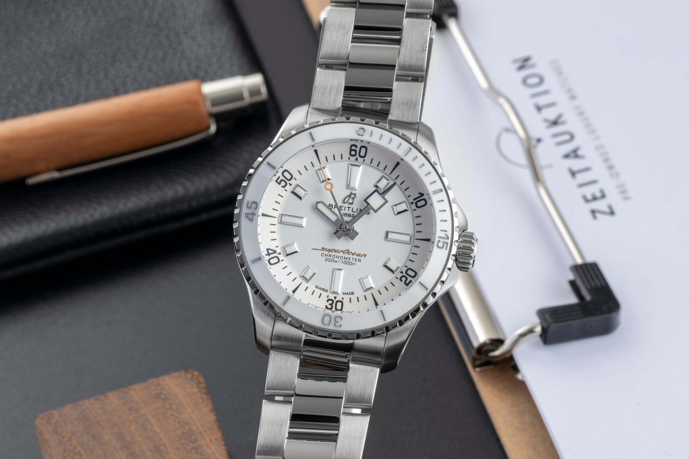 Breitling Superocean Stahl Automatik Herrenuhr Ref. A17077211A1A1