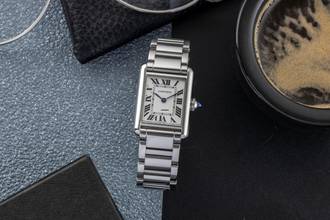 Thumbnail von Cartier Tank Must de Cartier Small Lady Stahl Damenuhr Ref. WSTA0051 Klassiker