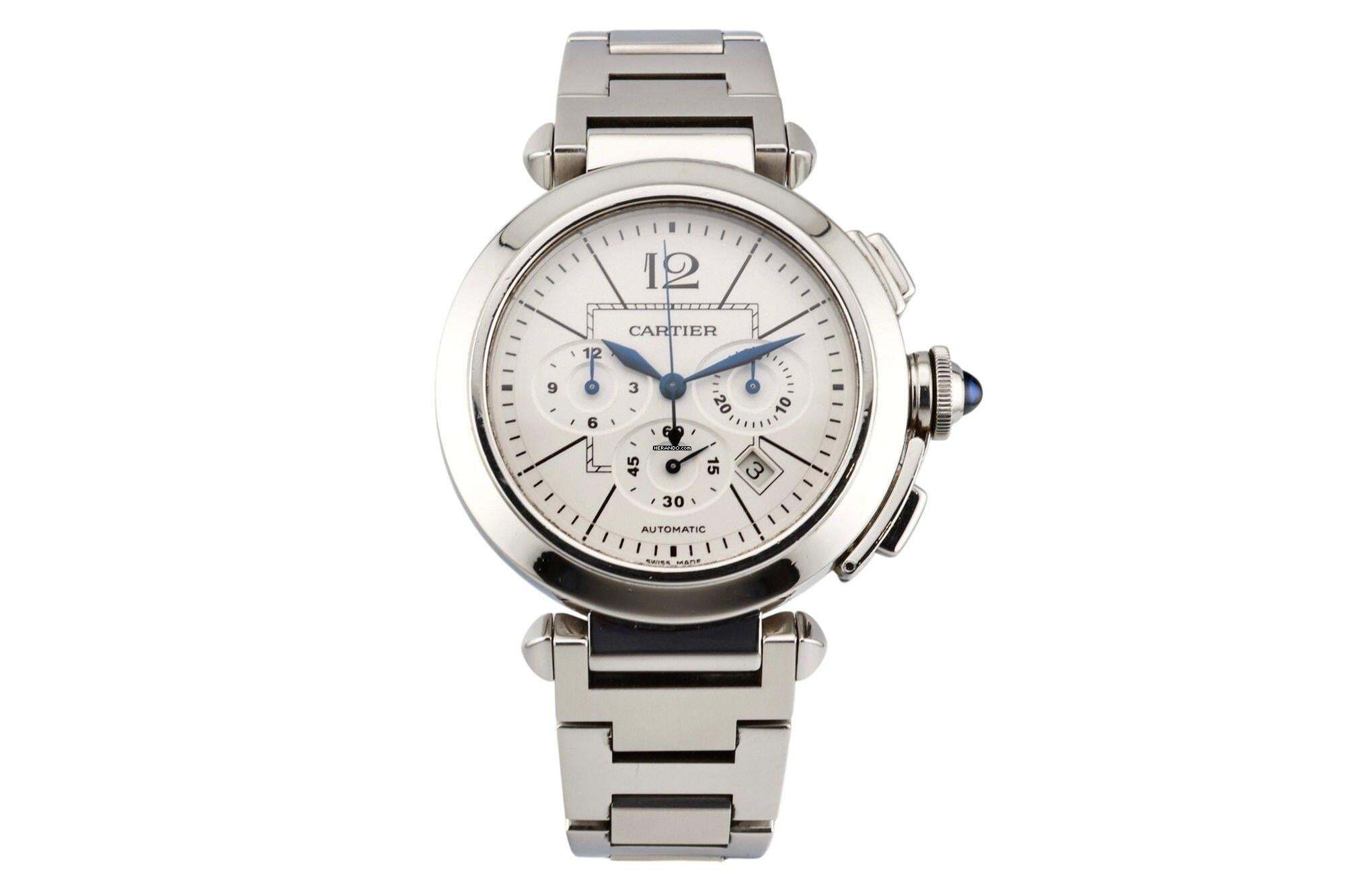 Cartier Pasha 42mm - Chronograph - Steel - W31085M7