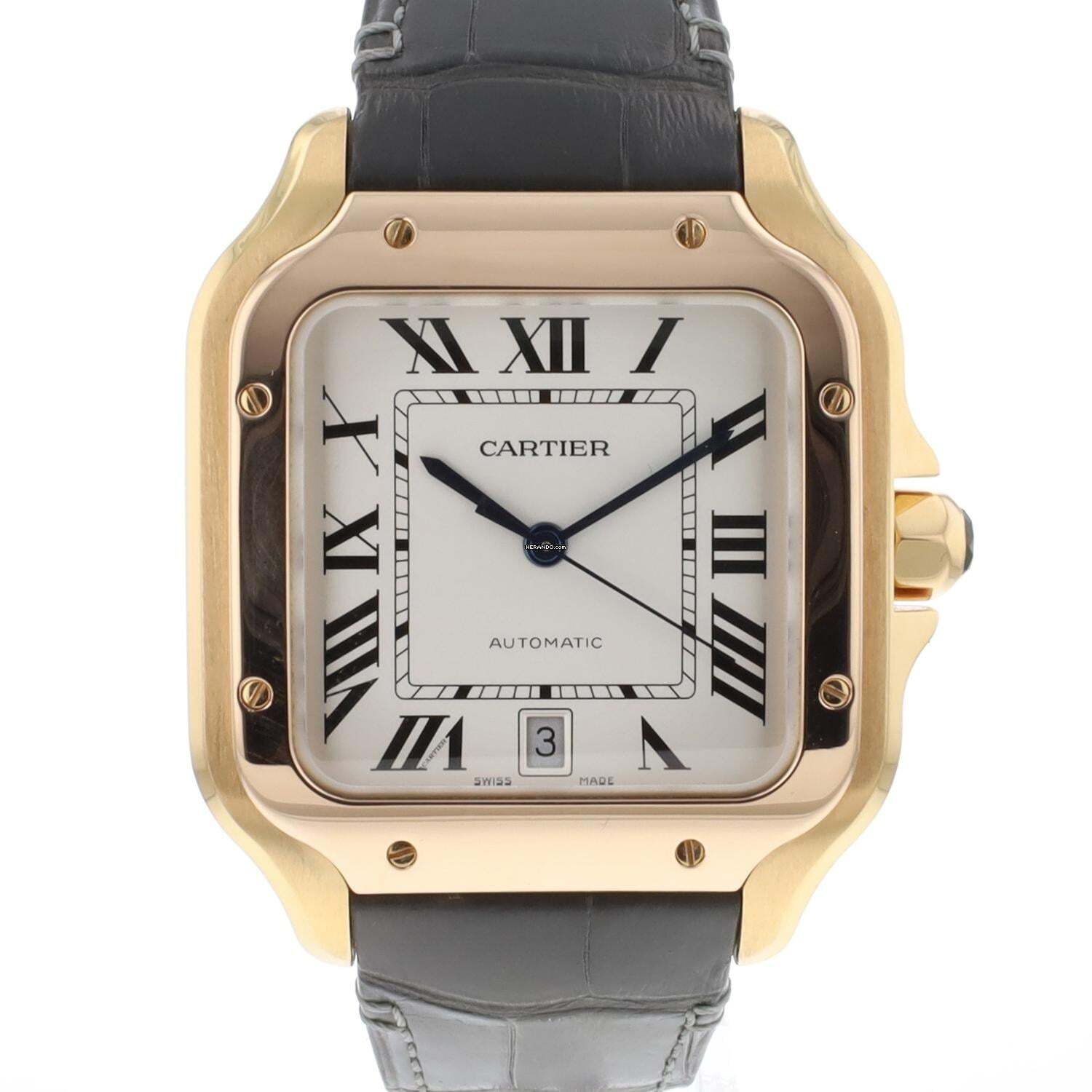 Cartier Santos Large Rose Gold Automatic