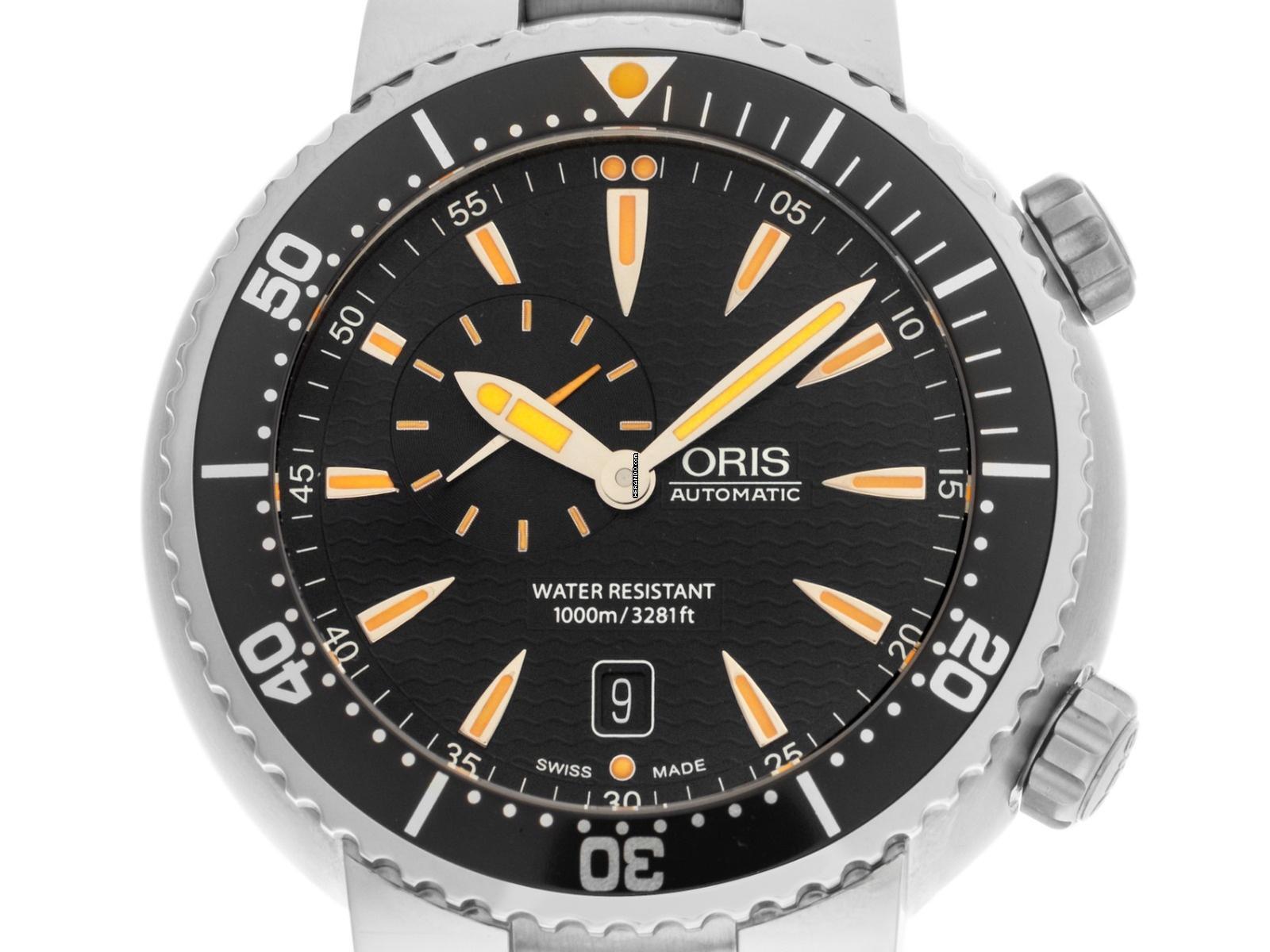 Oris Aquis Small Second Diving Divers Small Second Date Ref.01 743 7609 8454-07 8 24 01PEB 2012 Full Set sehr gut Vintage Diving Divers Small Second Date