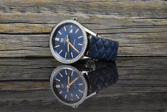 Thumbnail von TAG Heuer Carrera Quartz 39 Blue Dial - Factory Diamond Bezel