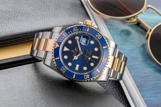 Thumbnail von Rolex Submariner Date Stahl / Gold Bluesy Ref. 116613LB Box & Papiere 2015