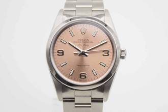 Thumbnail von Rolex Air King 14000M Pink idealne LC100 Pełny zestaw F-seria z pierwszej ręki