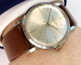 Thumbnail von IWC ruční natahování 33,5 mm ocel Bauhaus design vintage