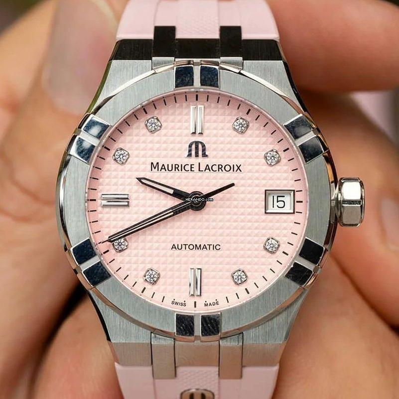 Maurice Lacroix AIKON Diamonds Automático 35 mm NUEVO SET COMPLETO